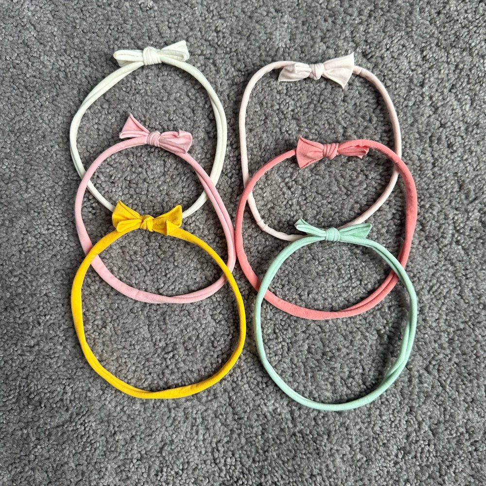 Colorful Bow Headband Set for Kids